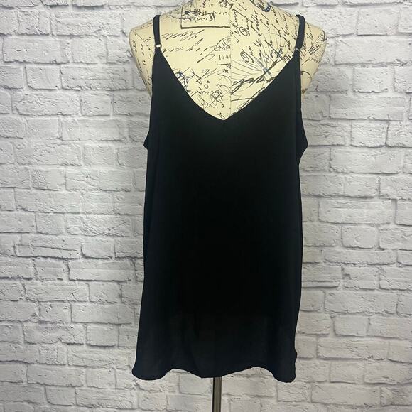 White Birch Black Cami With Buttons - Picture 5 of 8